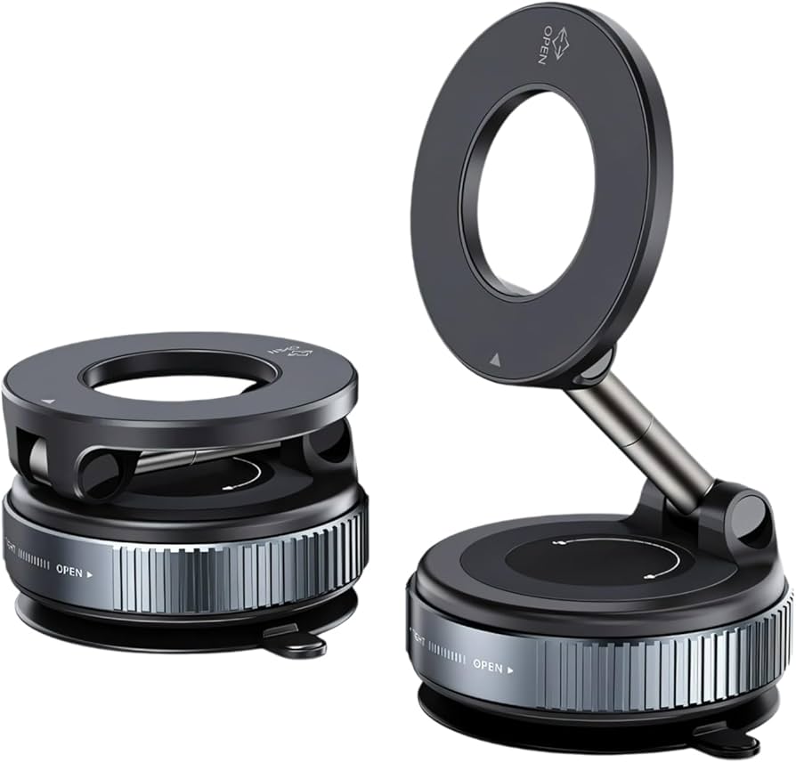 MagneticHolder™ – Magnetic N52 Phone Holder with Vacuum Mount